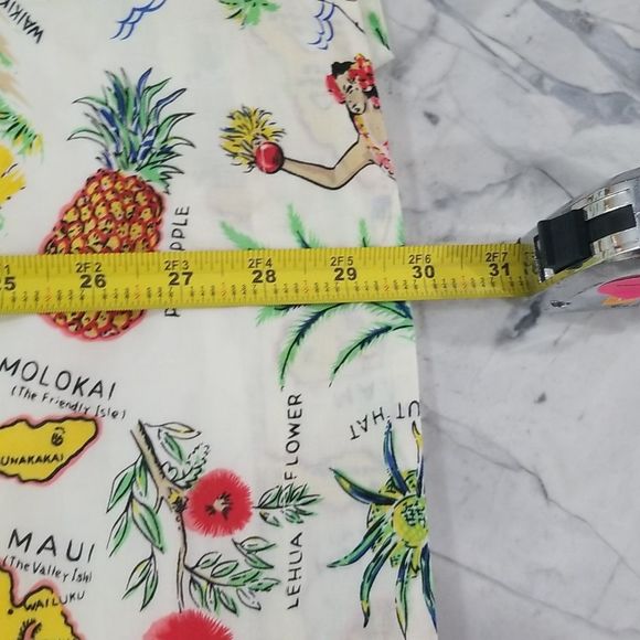 - J. Crew, Hawaiian print shift dress, 100% cotton, size 0, Hawaiian Island - Picture 10 of 16